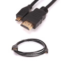 0.3m 1m 1.5m 2m 3m 5m 1ft 3ft 6ft 10ft 15ft MICRO HDMI zu HDMI Kabel 1.3 1.4 1080p mit Ethernet Gold überzogen für Handys